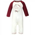 thumbnail image 4 of Touched by Nature Baby Girl Organic Cotton Coveralls 3pk, Holly Berry, 3-6 Months, 4 of 4