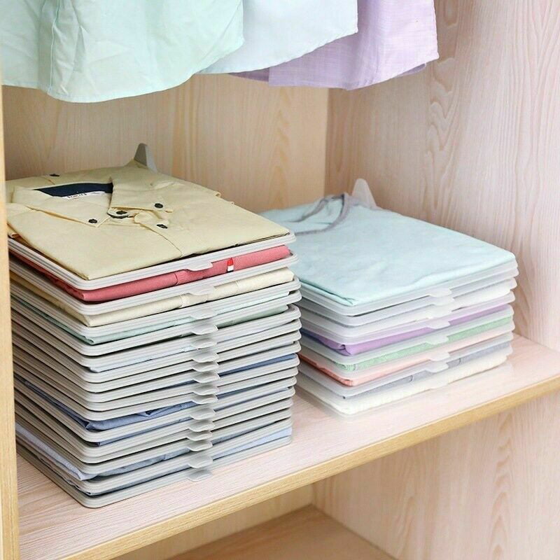 Details about   Clothes T Shirt Top Folder Magic Board Flip Fold Laundry Organizer Closet Drawer 