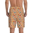 thumbnail image 4 of Lsque Autumn Leaves 3 Mens Sleep Pajama Shorts,Short Pajama Pants, Cotton Ultra-Soft Knit-Small, 4 of 9