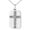 Silver, variant on Stainless Steel The Lord is My Shepherd Psalm 23:1-4 Engraved Small Rectangle Dog Tag Charm Pendant Necklace