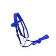thumbnail image 1 of Horse Bridle Rein Harness Headstalls Removable Snaffle Nylon Webbing Blue M, 1 of 9