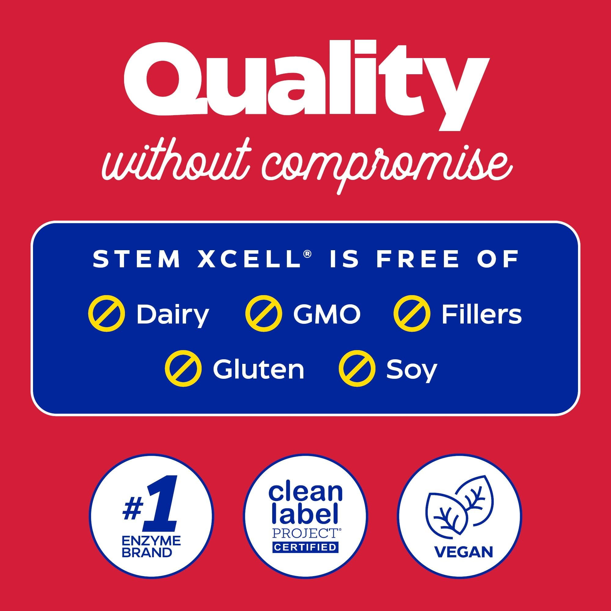 Enzymedica, Stem XCell, Antioxidant Support for Cellular Renewal, Brain Health and Stem Cell Regeneration, Vegetarian and Non-GMO, 60 capsules (30 servings)