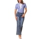 thumbnail image 2 of BLUSA DE LUNARES PARA MUJER INSPIRE CHIC CON CUELLO PETER PAN Y MANGA ABULLONADA, CAMISA VINTAGE TALLA L LILA CLARO, 2 of 6