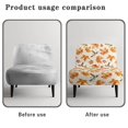 thumbnail image 6 of HELLHERO Hummingbird Maple leaf Accent Chair Cover, Elastic Bottom Elastic Feature Armless Chair Slipcovers for Dining Room Home, 6 of 8