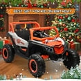 thumbnail image 5 of YunTopKids 12V Ride on Toys, 2 Seater Electric Cars for Kids , Ride on Cars with Remote Control Bluetooth, Music Player for 3-6 Boy Girl Gift,Orange, 5 of 10