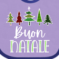 thumbnail image 4 of Inktastic Buon Natale Festive Christmas Trees Boys or Girls Baby Bib, 4 of 4