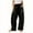 Black, variant on School Uniform Pants for Boys New Teen Girls Solid Color Baggy Wide-Leg Pants Casual Elastic-Waistband Pocket Pants Style B-11 Army Green 130