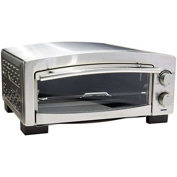 BLACK + DECKER P300S Pizza Oven & Snack Maker, Toaster Oven, Cooks in 5