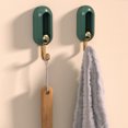 thumbnail image 4 of LACKUST Wall Hooks on Sale,4PCS Wall and Hook with 360 Degree Rotation Vientiane Hook Foldable Small Adhesive Hook,green, 4 of 5