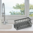 thumbnail image 4 of PRETXORVE Kitchen Sink Organizer, Kitchen Sink Organizer for Sponges and Dishcloth, Multi Functional Sponge Rack Rack Kitchen Storage Rack Sink Cloth Countertop, 4 of 9