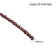 thumbnail image 2 of Cuero Cuerda, 2.19 Yardas 3mm Diámetro Trenza Cuerda Tira para Monedero Bolso Zapato Cordón Bricolaje Artesanía Pulseras Fabricación, Marrón, 2 of 7