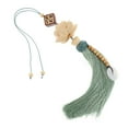 thumbnail image 4 of YSNOOWE Rear Mirror Decor 1Pack Green Tassel Pendant for Car Accessories with Wood, 4 of 8