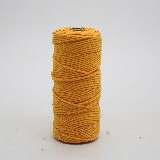 3mm/4mm 100m Natural Macrame Cord 100% Colored Cotton Rope Handmade Boho Home Decor Craft Knitting Christmas Wedding Decoration