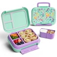 thumbnail image 1 of Lonchera para niña tipo bento box, lunch box con 3 divisiones, sellado hermetico, anti fugaz, (Sirena), 1 of 7