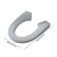 thumbnail image 2 of Thicker Bathroom Soft Toilet Seat Cover Pad Warmer Stretchable Elongated Toilet Seat Washable Easy Installation Comfortable Cushioned Toilet Lid All Oval Toilet, 2 of 6
