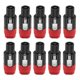 thumbnail image 1 of For 10pc 4pin Nl4fc Speaker Connector Ohm Plug Speaker Audio Cable Adapter Twist Lock 4pin Speakon F, 1 of 5