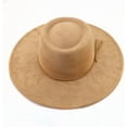 thumbnail image 5 of Wide Brim Fedora Hat for Men Women Big Rancher Felt Hat Pork Pie Jazz Hat, 5 of 7