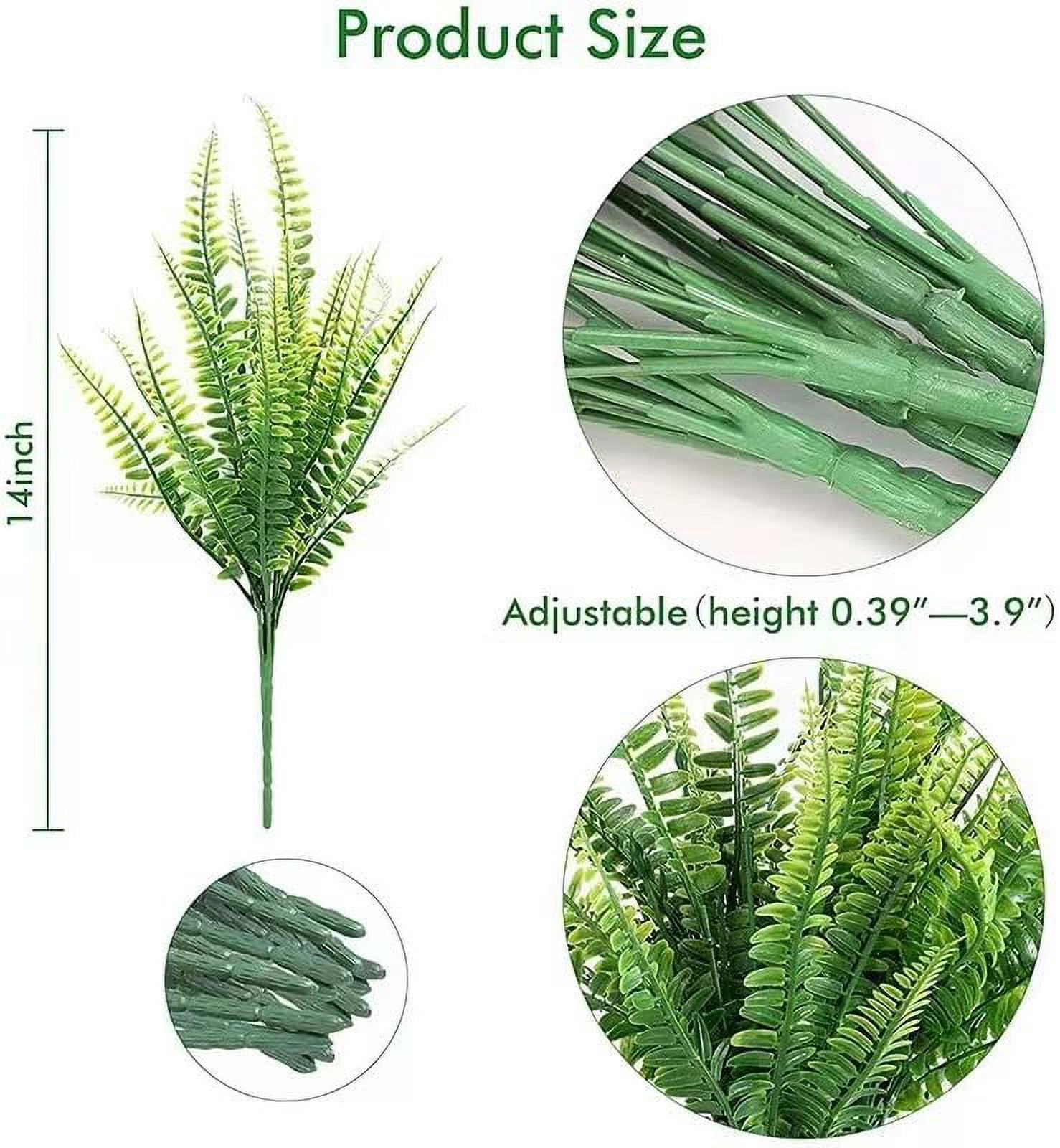 Morttic Morttic 10 Bundles Artificial Boxwood Plants Shrubs Artificial Flowers for Outdoors UV Resistant Greenery Foliage Spring Garden Farmhouse Office Patio Wedding Decor Indoor Decoration