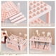 thumbnail image 4 of Organizador de pinceles de pintura - Soporte de plástico con 71 agujeros para pinceles de maquillaje y cosméticos, herramientas pequeñas - Rosa, 4 of 9
