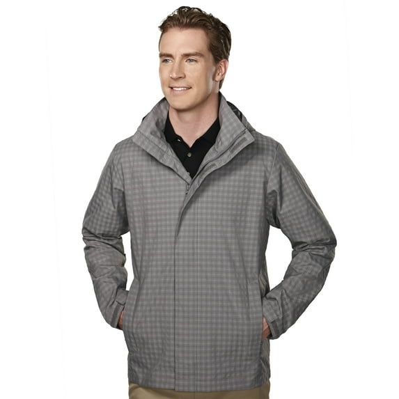 Tri-Mountain Edinburgh 8025 Rain Resistant Jacket, Medium, Light Pewter