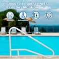 thumbnail image 3 of YUSAZENS Stainless Steel Detachable Pool Handrail, Modular Design Pool Grab Rail for Inground Pool Spa Ladder Stair 54x36, 3 of 6