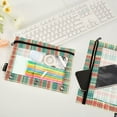 thumbnail image 2 of FORMRS 2 Pack Pencil Pouch for 3 Ring Binder with Clear Window Zipper Case, Red Green Tartan Pattern, 2 of 6