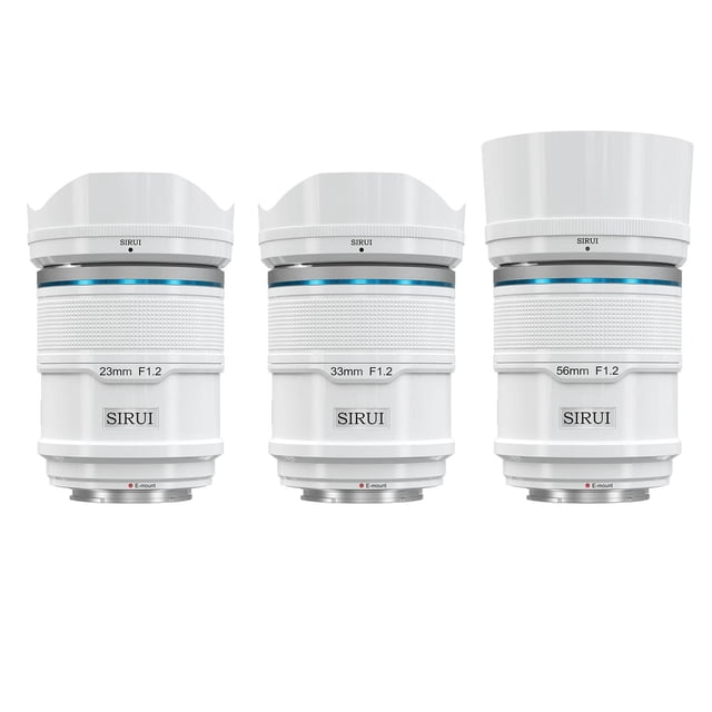 Sirui Sniper Autofocus Lens Set, F1.2 Gran Angular APS-C Camera Lens for A5 A6 A7 FX A9 ZV-E Series