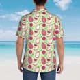 thumbnail image 4 of Logiee Dragon Fruit 1 Print Mens Hawaiian Shirts,Loose-Fit Short Sleeve Button Down Tropical Aloha Beach Shirt,Summer Vacation Wedding Tops,Medium, 4 of 7
