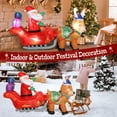 thumbnail image 6 of 4ft Height Outdoor Christmas Decorations with LED Lights, Christmas Inflatable Santa on Sleigh with Reindeers and Gift Boxes, Christmas Blow Up Yard Decorations for Yard, Lawn, Garden, 6 of 9