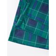 thumbnail image 6 of AIGUR Family Matching Christmas Pajamas Set, Green Blue Plaid Long Sleeve Button‑Up Shirt  Pants Soft Sleepwear for Holiday, 6 of 10