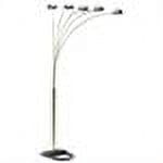 Ore International Brand 5 Arms Arch Floor Lamp in Polished Brass Color