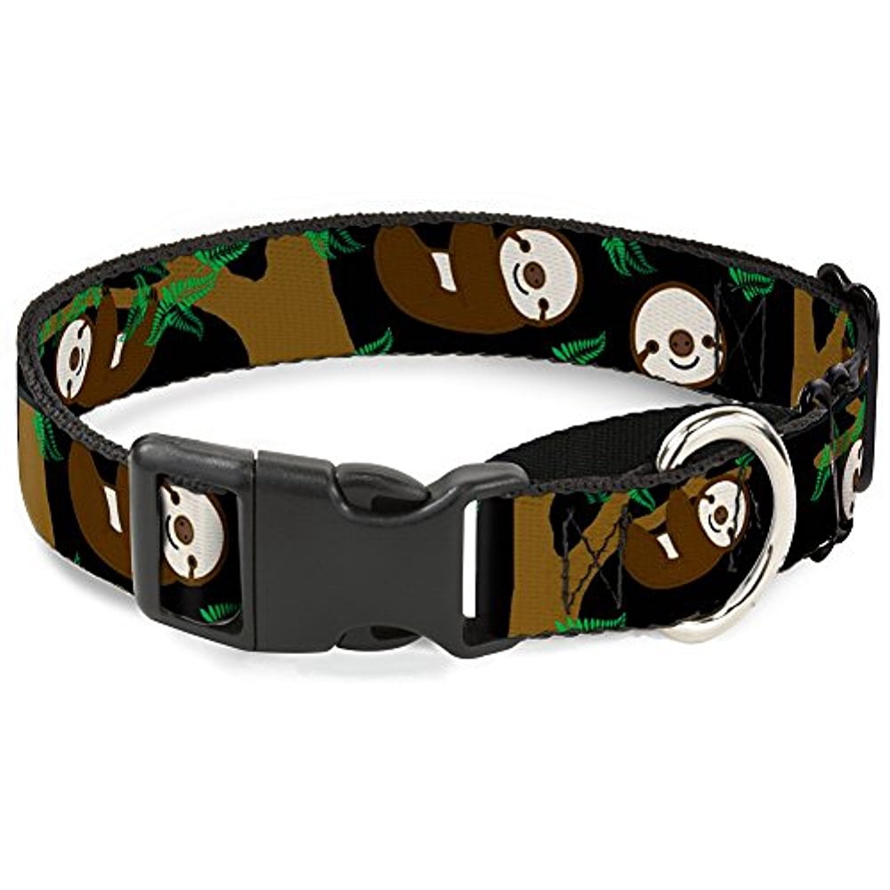 Buckle-Down Martingale Dog Collar - Sloth Face Hanging
