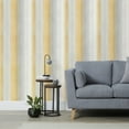 thumbnail image 4 of Fine Decor Freya Yellow Washed Stripe Wallpaper, 4 of 6