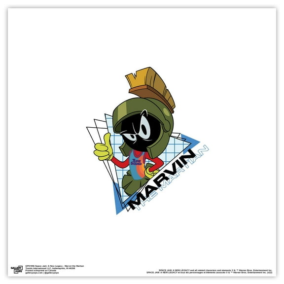 Gallery Pops Space Jam: A New Legacy - Marvin the Martian Wall Art, Unframed Version, 12" x 12"
