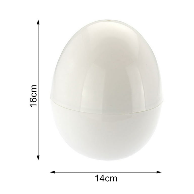 Visland Egg Steamer Practical 4 Eggs Capacity Egg-shaped Simple White Microwave  Egg Boiler for Breakfast 