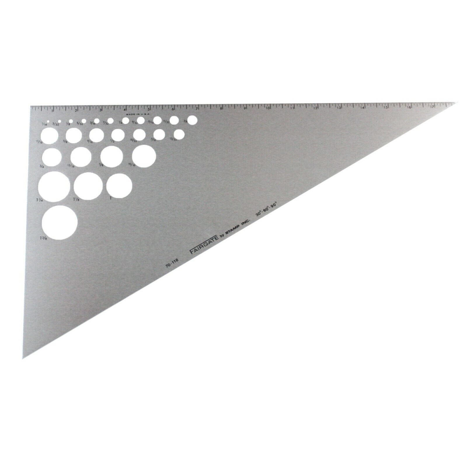 Fairgate 18 30 60 90 Aluminum Triangle Rule With 26 Circles 70 118 Walmart Com Walmart Com Fairgate 18 30 60 90 Aluminum Triangle Rule With 26 Circles 70 118 Walmart Com Walmart Com