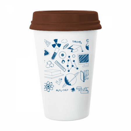 

Blue Grid Strokes Chestry Symbol Mug Coffee Drinking Glass Pottery Cerac Cup Lid