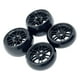 thumbnail image 1 of 4 piezas de neumáticos para coche RC, llantas de aluminio de alta resistencia, neumáticos de deriva suaves y ligeros Negro, 1 of 9