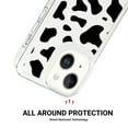 thumbnail image 5 of Mantto Case For iPhone 15 Plus Phone Case,Luxury Leopard Pattern Design Cases Soft Silicone Slim TPU Shockproof Protective Bumper Cover for Women Men For iPhone 15 Plus, Cow, 5 of 8