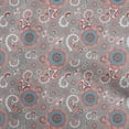 thumbnail image 1 of oneOone Viscose Chiffon Gray Fabric Asian Paisley Craft Projects Decor Fabric Printed By The Yard 42 Inch Wide, 1 of 4