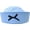 Blue, variant on Vjnyvs Sweet Sailor Hat with Roll-up Brim Navy Seafaring Hat with Black Bowknot for Adult Teens Hat