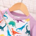 thumbnail image 5 of FhsagQ Dresses for Girls 6-7T Toddler Girls Long Sleeve Dinosaur Prints Princess Dress Dance Party Dresses Clothes Dresses for Girls 2-3 Years Old Skirt for Girls 8-10 Purple 5-6 Years, 5 of 7