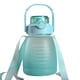 thumbnail image 1 of Btafrte 1300ml Pajita Big Belly Cup Color Degradado Plástico Cute Sports Kettle (Verde), 1 of 8