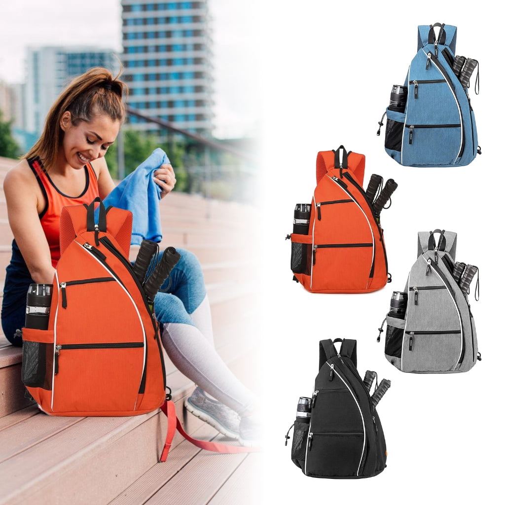 ROZYARD Pickleball Sling Bag Pickleball Backpack with Water Bottle Holder Sling Bag