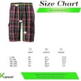 thumbnail image 4 of Men's Casual Lightweight Plaid Check Multi Pocket Elastic Waist Cargo Shorts (White, XL(36)), 4 of 4