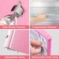thumbnail image 6 of Upstreman 3.2 Cu.ft Retro Compact Fridge with Side Bottle Opener, Single Door Small Refrigerator Retro Bar Fridge, Pink BR321 PRO, 6 of 13