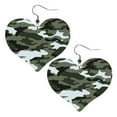 thumbnail image 6 of Heart Earrings Camouflage Print Dangling Heart Drop Earrings For Women Love Dangle Earrings Gift, 6 of 6