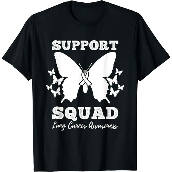 Support Squad Lung Cancer Awareness T-Shirt