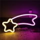 thumbnail image 5 of Lámpara De Linterna Con Forma De Meteorito Led De Neón Lámpara De Neón Resistente Al Calor Con Fuentes De Alimentación Duales Montado En La Pared Para La Decoración Del Día Methold HA015744-00, 5 of 7