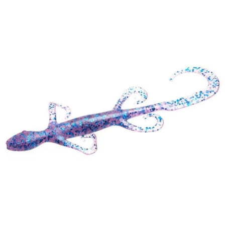 Zoom 6 Lizard Blue Flash Soft Plastic Creature Bait
